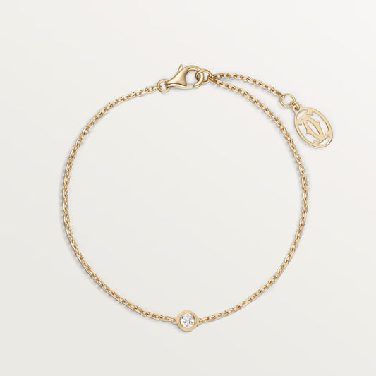 Cartier d'Amour bracelet 18K yellow gold, diamond, small model.