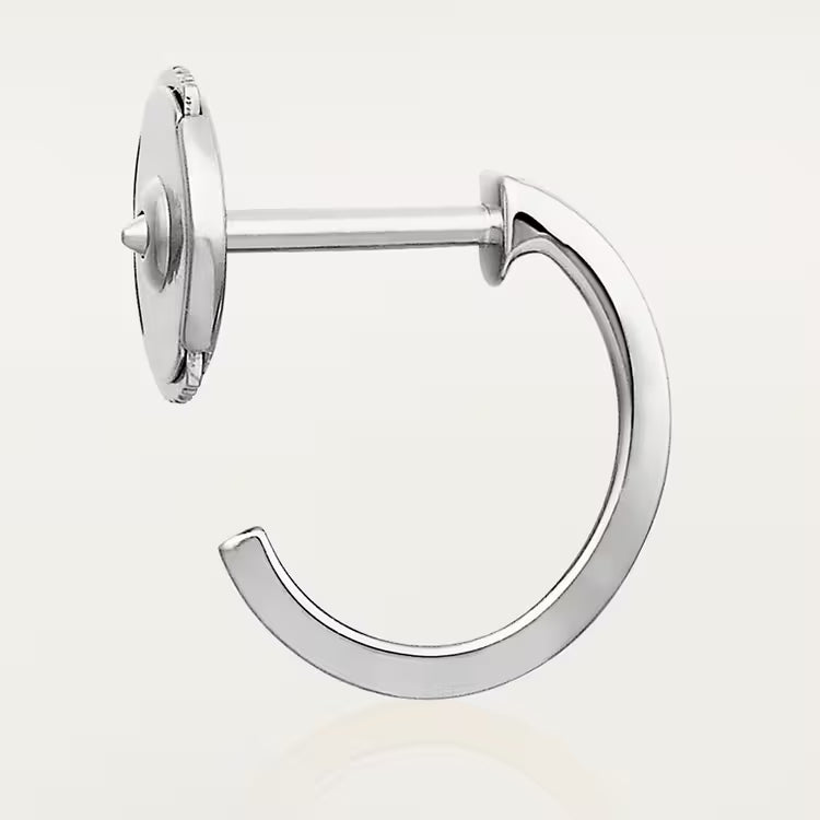 LOVE hoop earrings, small model. 18k GOLD