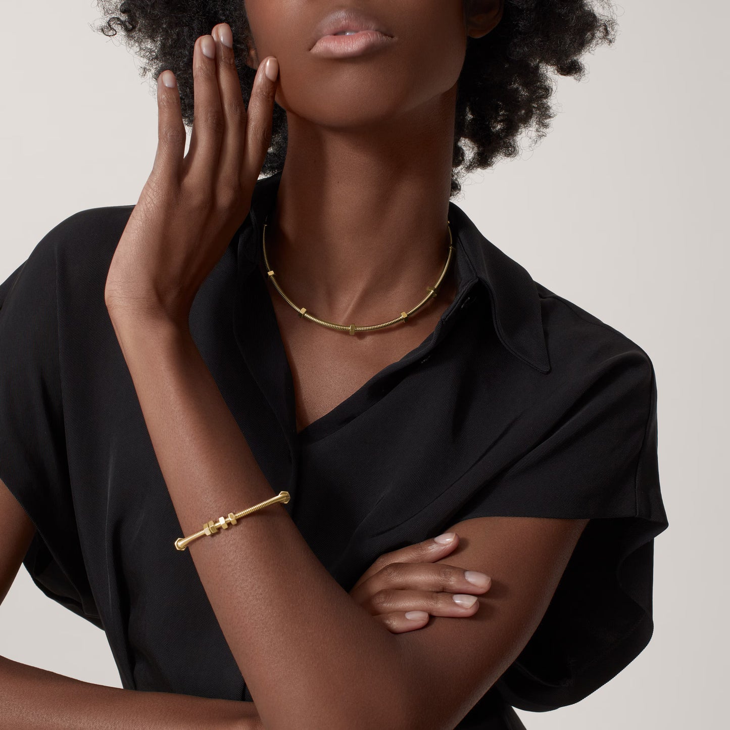 Écrou de Cartier 18K white gold bracelet.