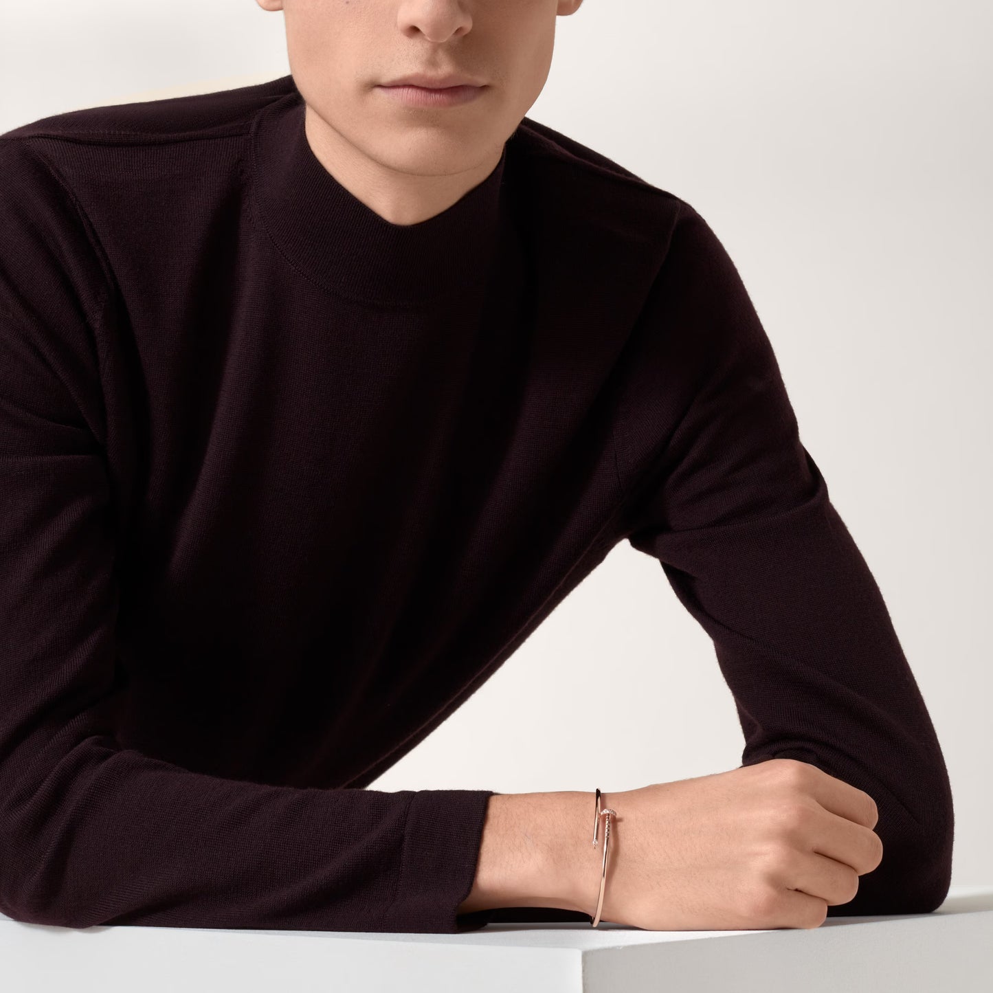 Juste un Clou bracelet 18K white gold, small model.