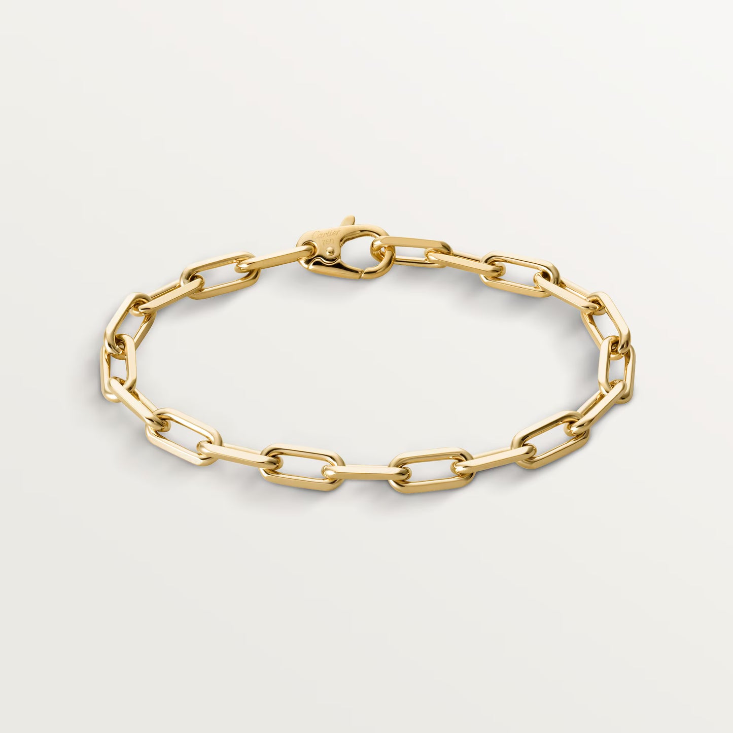 Santos de Cartier 18K yellow gold bracelet, chain, medium model.