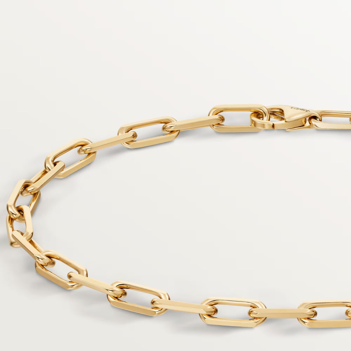 Santos de Cartier bracelet 18K yellow gold, chain, small model.