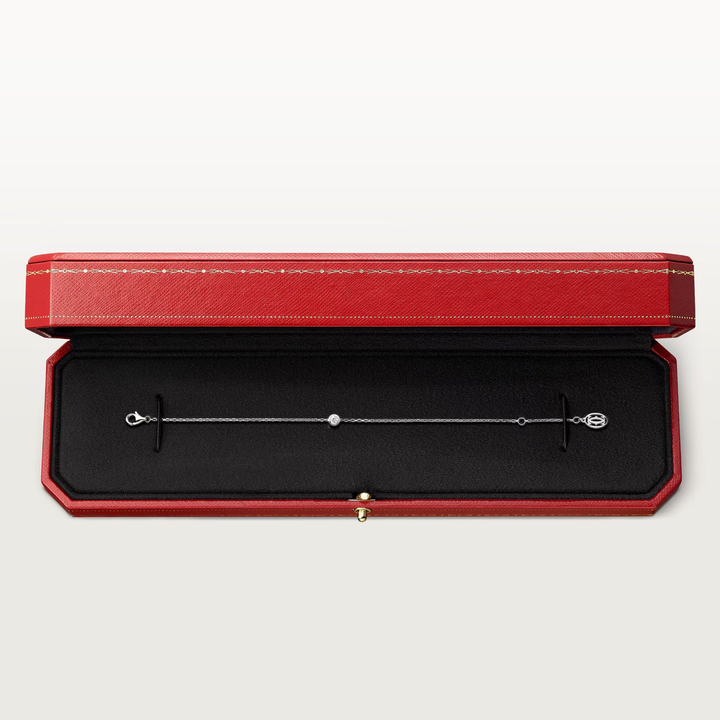 Cartier d'Amour bracelet 18K white gold , diamond, mini model.