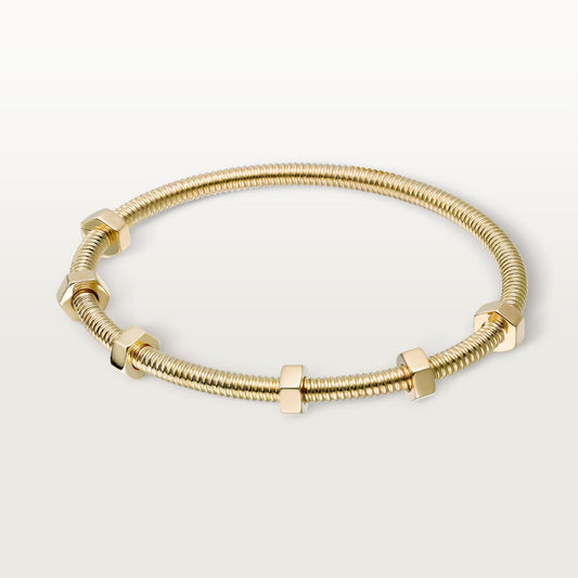 Écrou de Cartier 18K white gold bracelet.