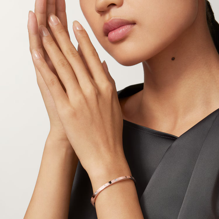 LOVE bracelet, small model, 6 diamonds, 18k Gold