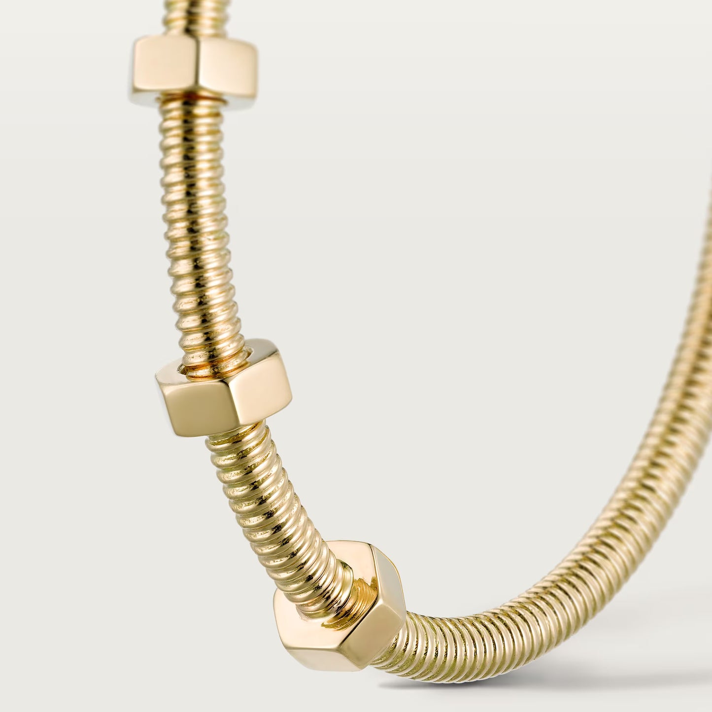 Écrou de Cartier 18K white gold bracelet.