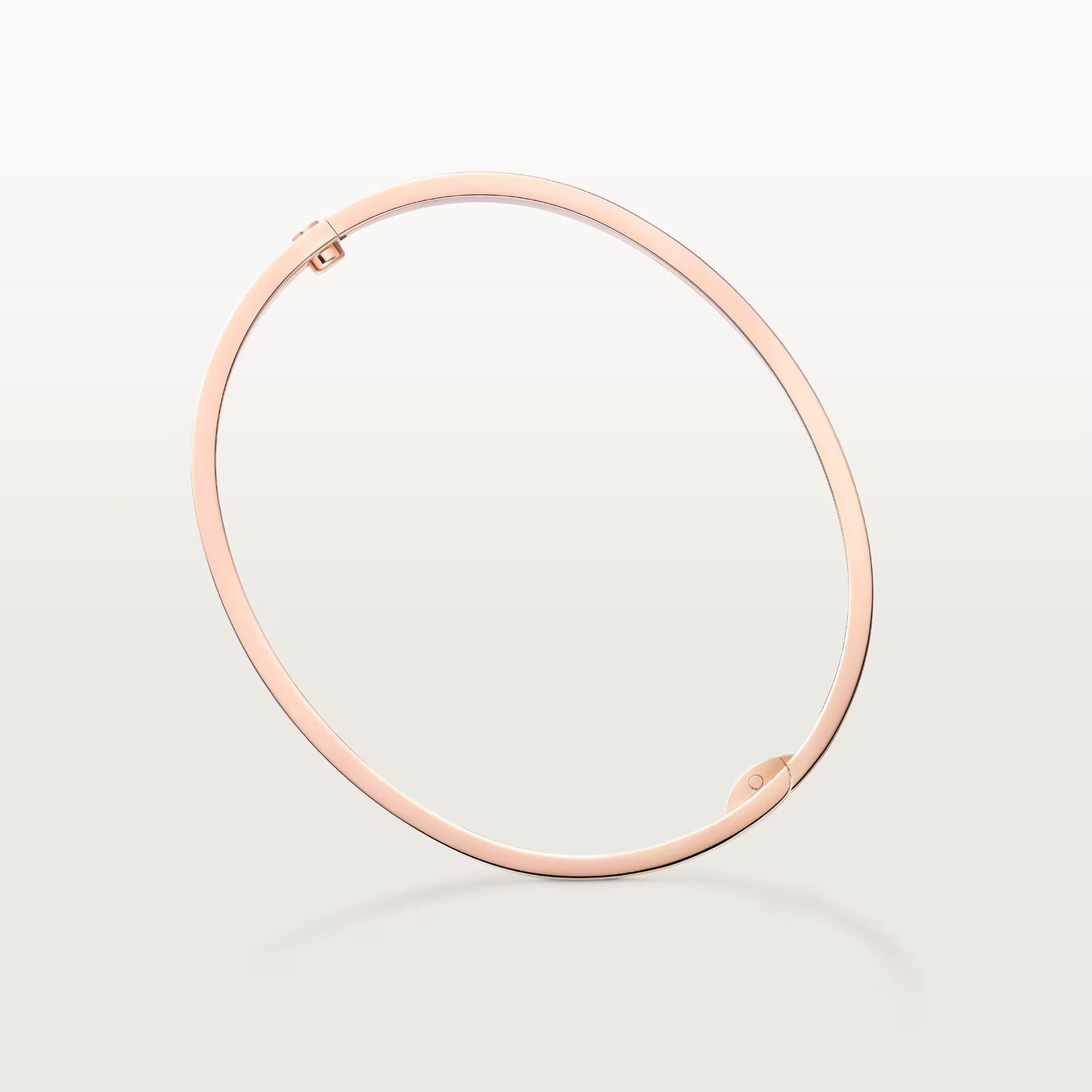 LOVE bracelet 18K rose gold, medium model, paved.