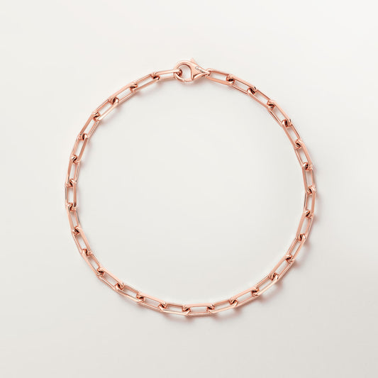 Santos de Cartier bracelet 18K rose gold, chain, small model.