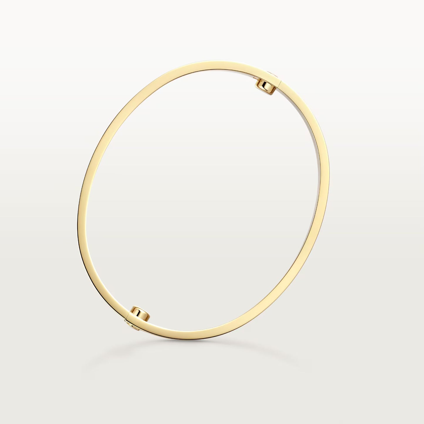 LOVE bracelet 18K yellow gold, classic model, brushed, 4 diamonds.