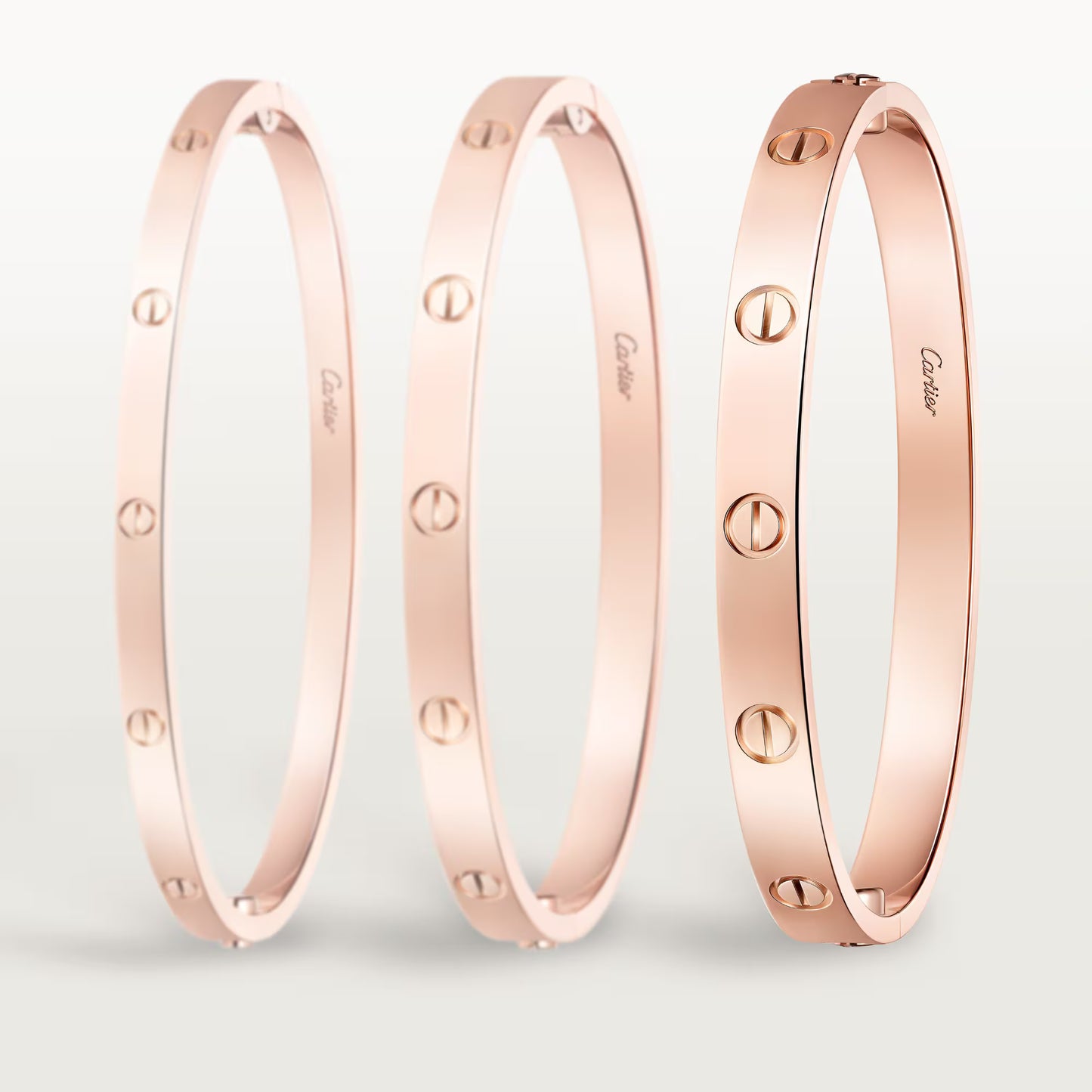 LOVE bracelet 18K rose gold, classic model.