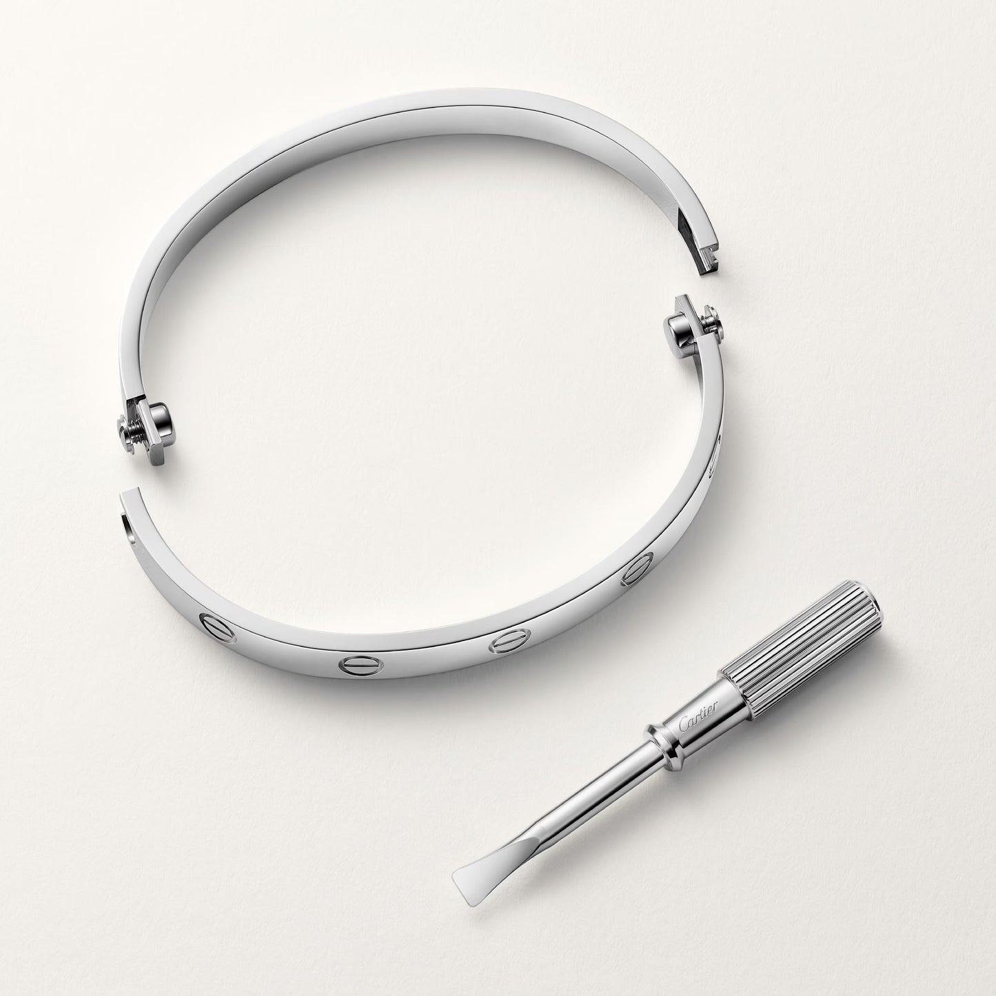 LOVE bracelet White gold, classic model.
