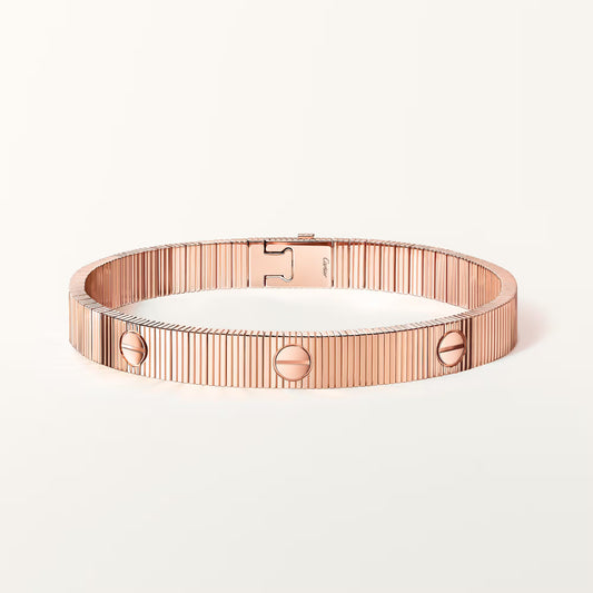 18K rose gold LOVE Unlimited Bracelet, flexible.