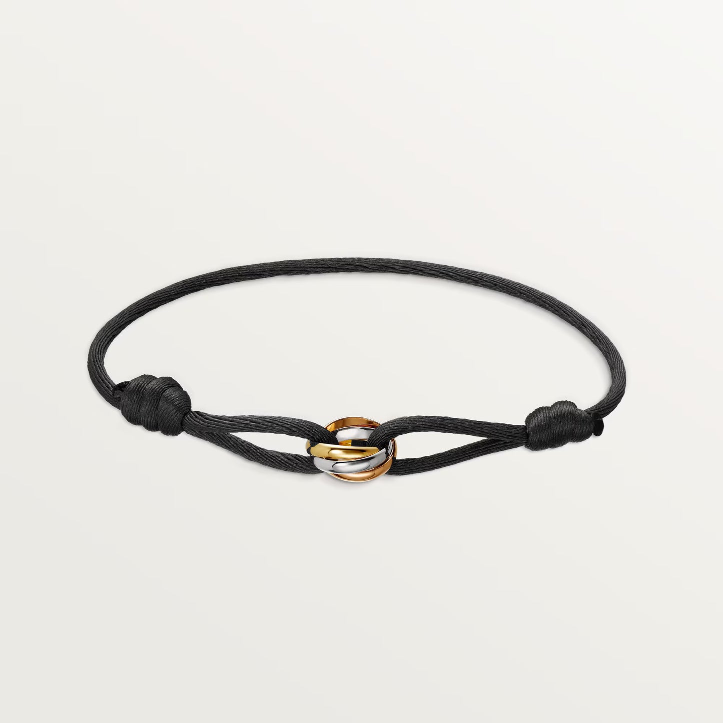 Trinity 18K white, rose and yellow gold bracelet.