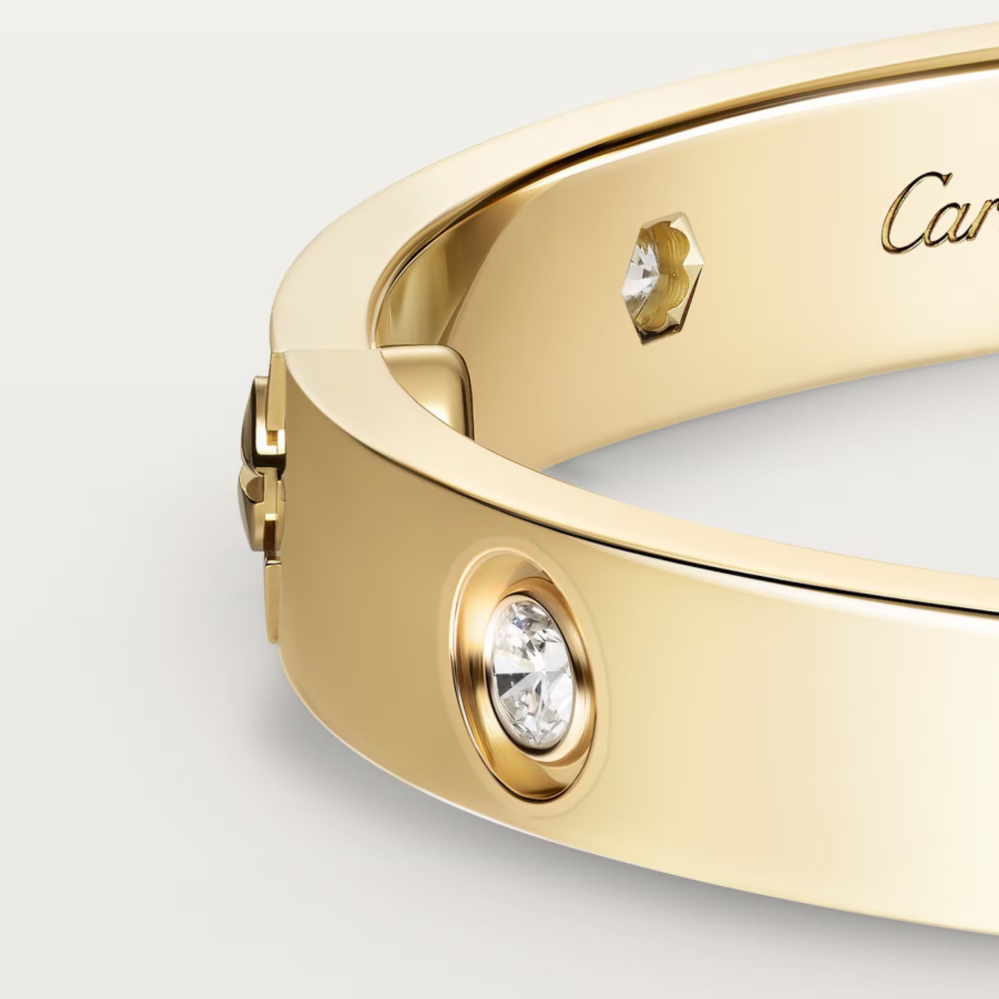 LOVE bracelet Yellow gold, classic model,10 diamonds.
