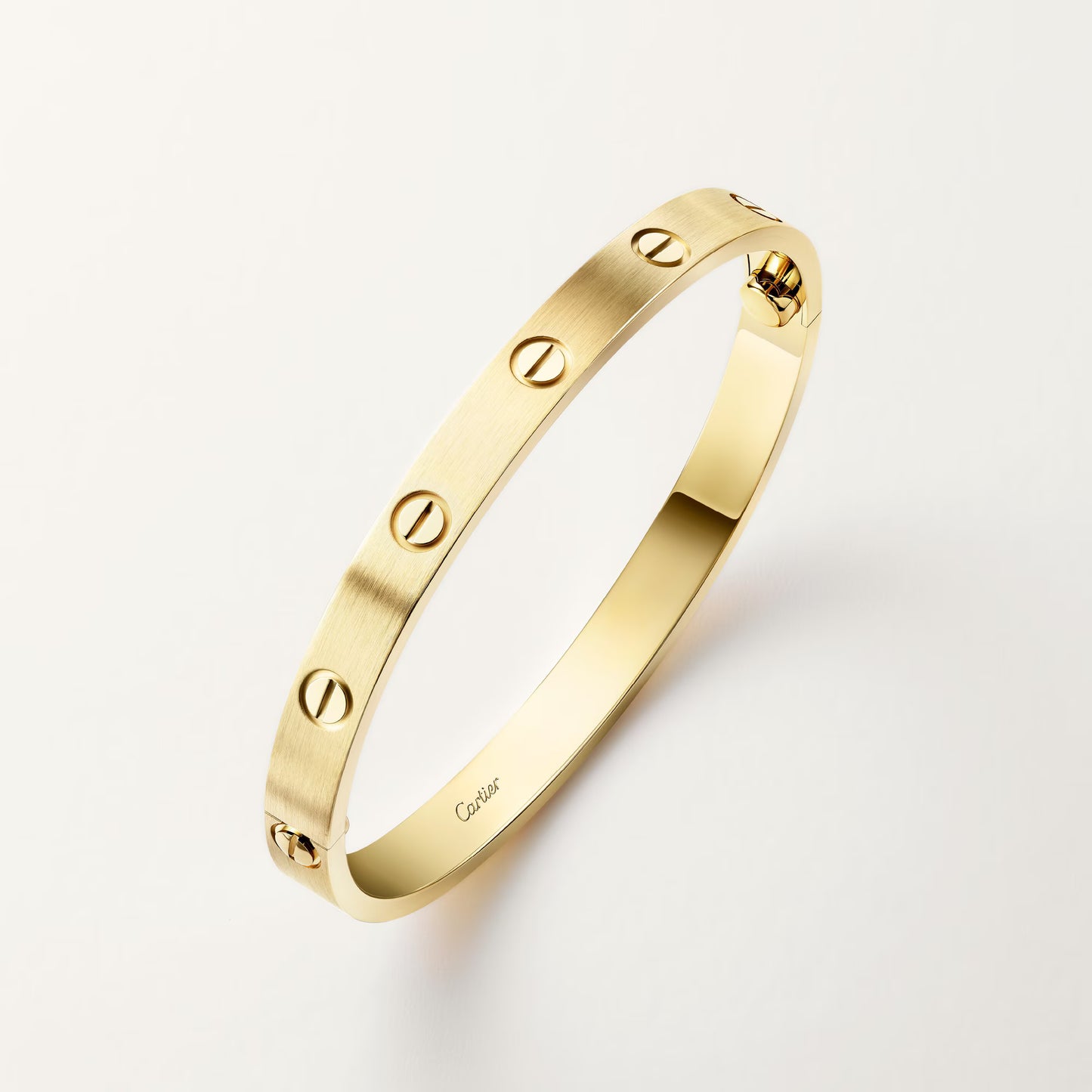LOVE bracelet 18K yellow gold, classic model, brushed.