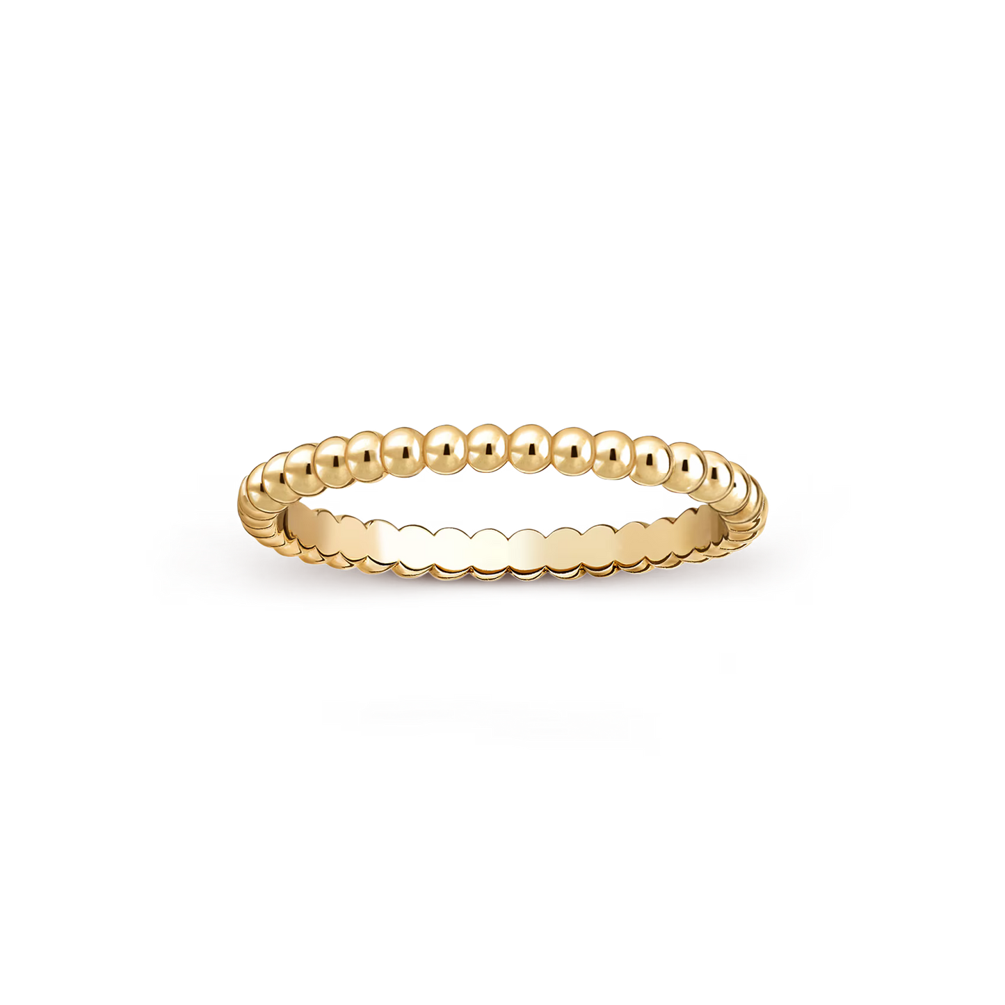 Perlée pearls of gold ring, small model, 18K yellow gold.