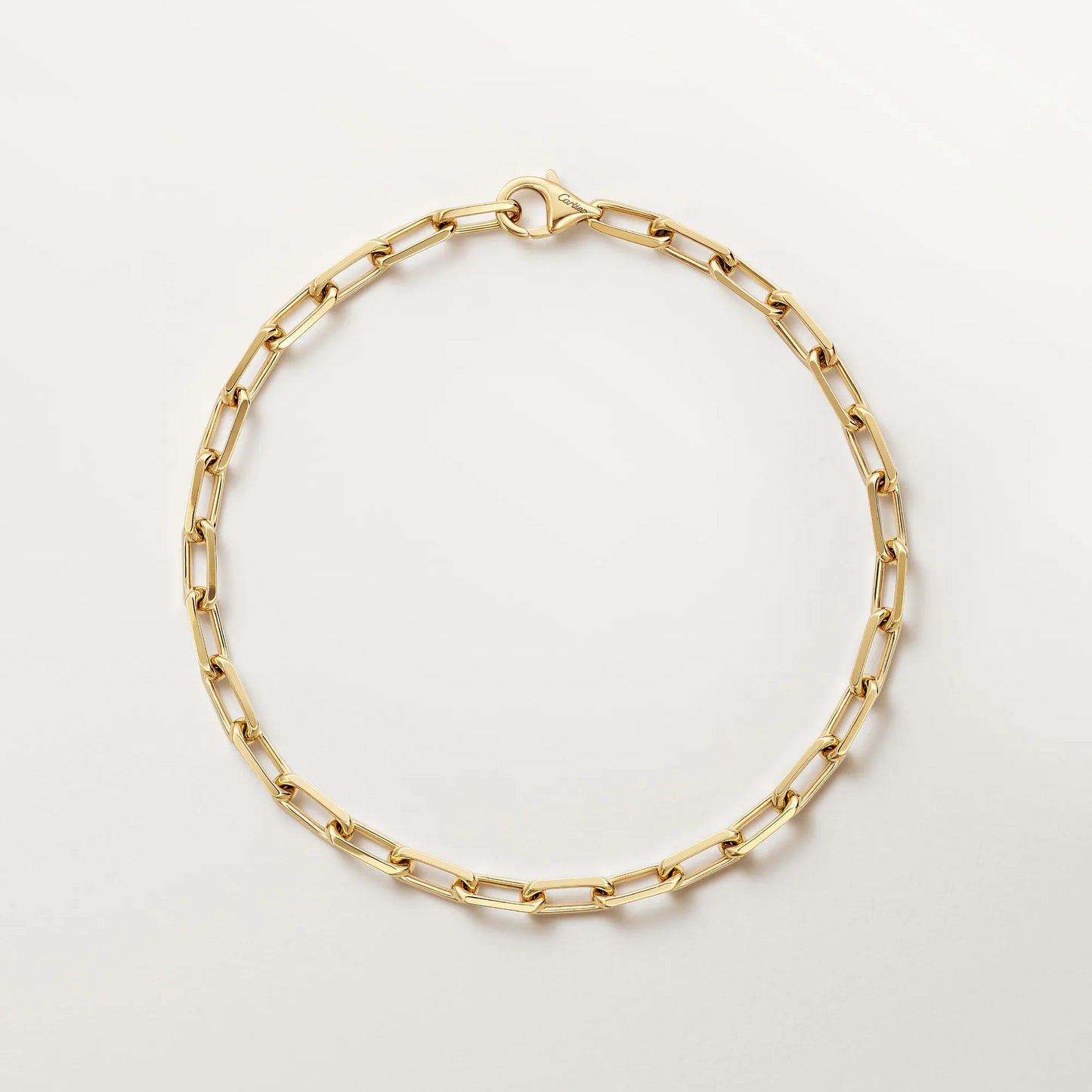 Santos de Cartier bracelet 18K yellow gold, chain, small model.