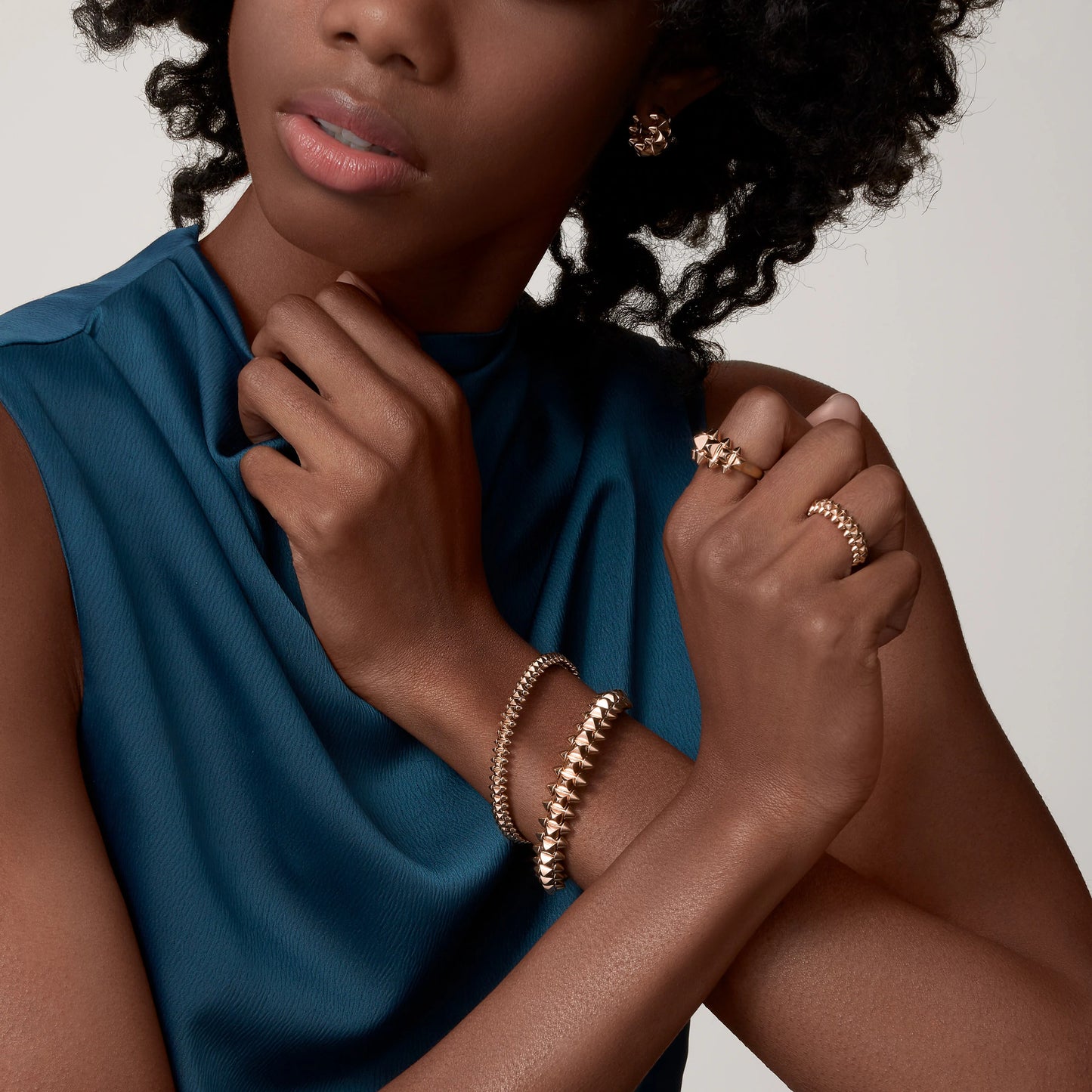 Clash de Cartier 18K rose gold bracelet, small model.