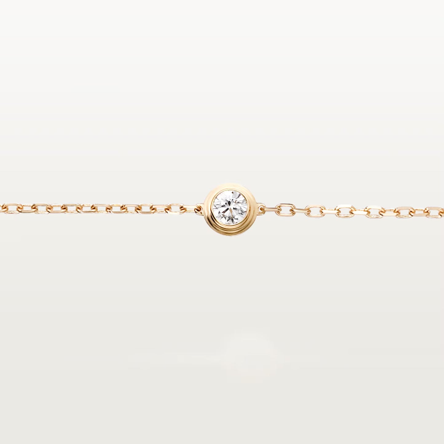 Cartier d'Amour 18K yellow gold bracelet, diamond, mini model.
