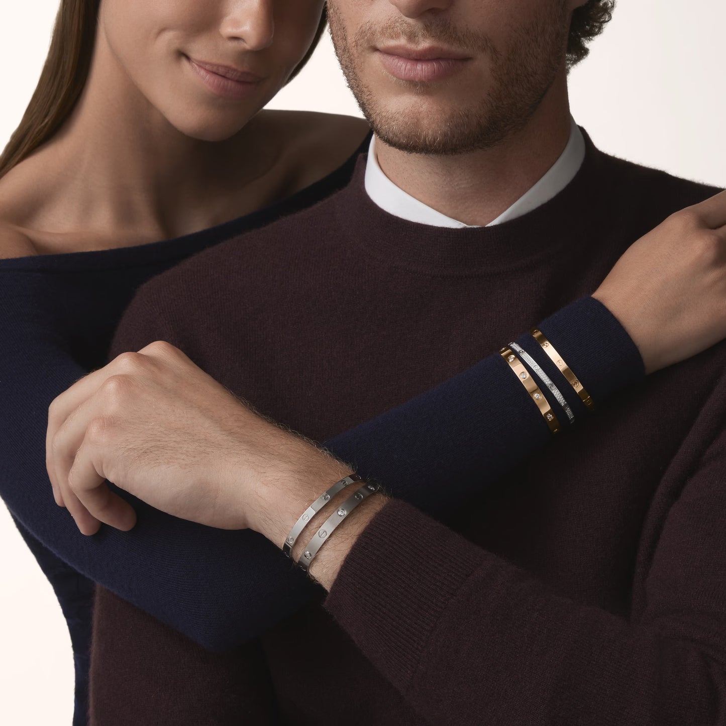 LOVE bracelet 18K rose gold, medium model.