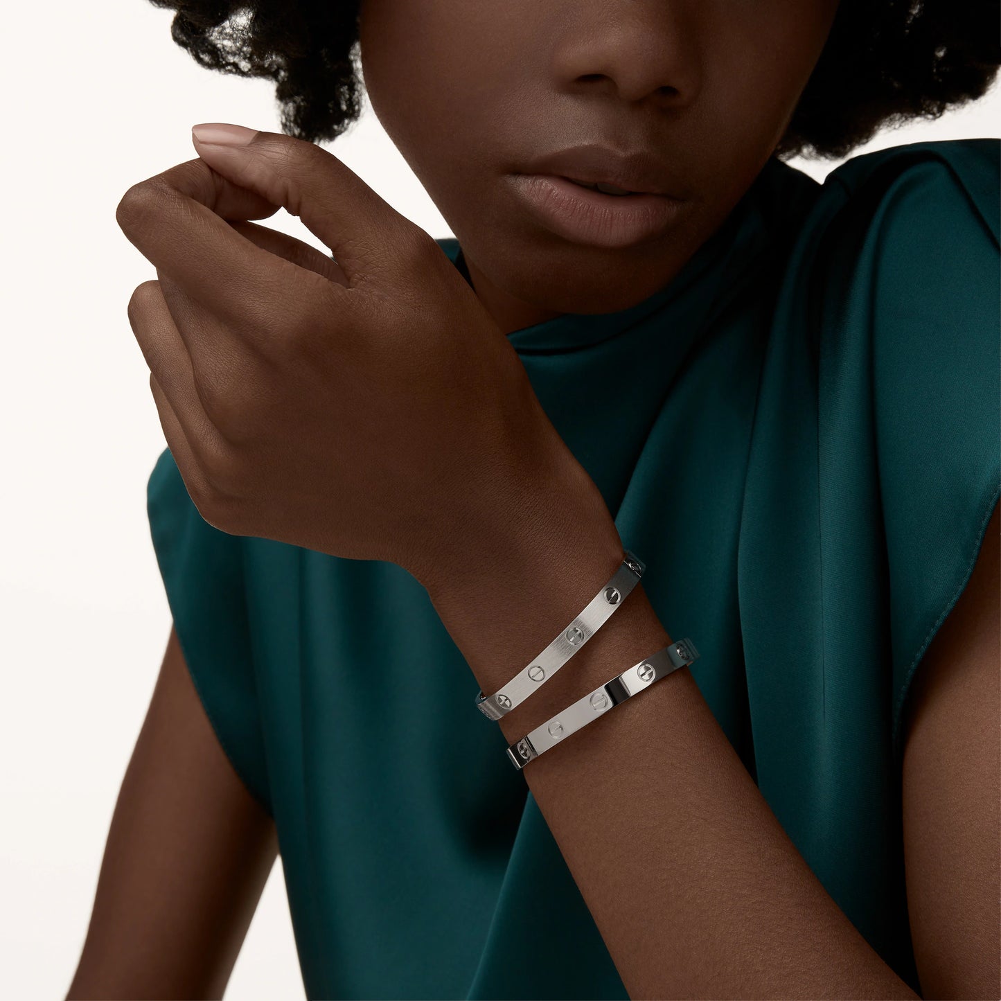 LOVE bracelet White gold, classic model.