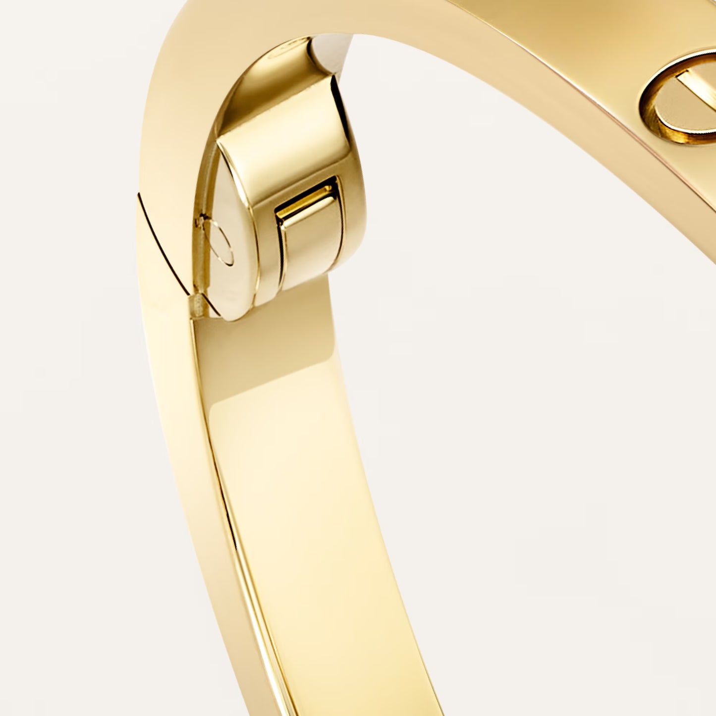 LOVE bracelet 18K yellow gold, small model, 6 diamonds.