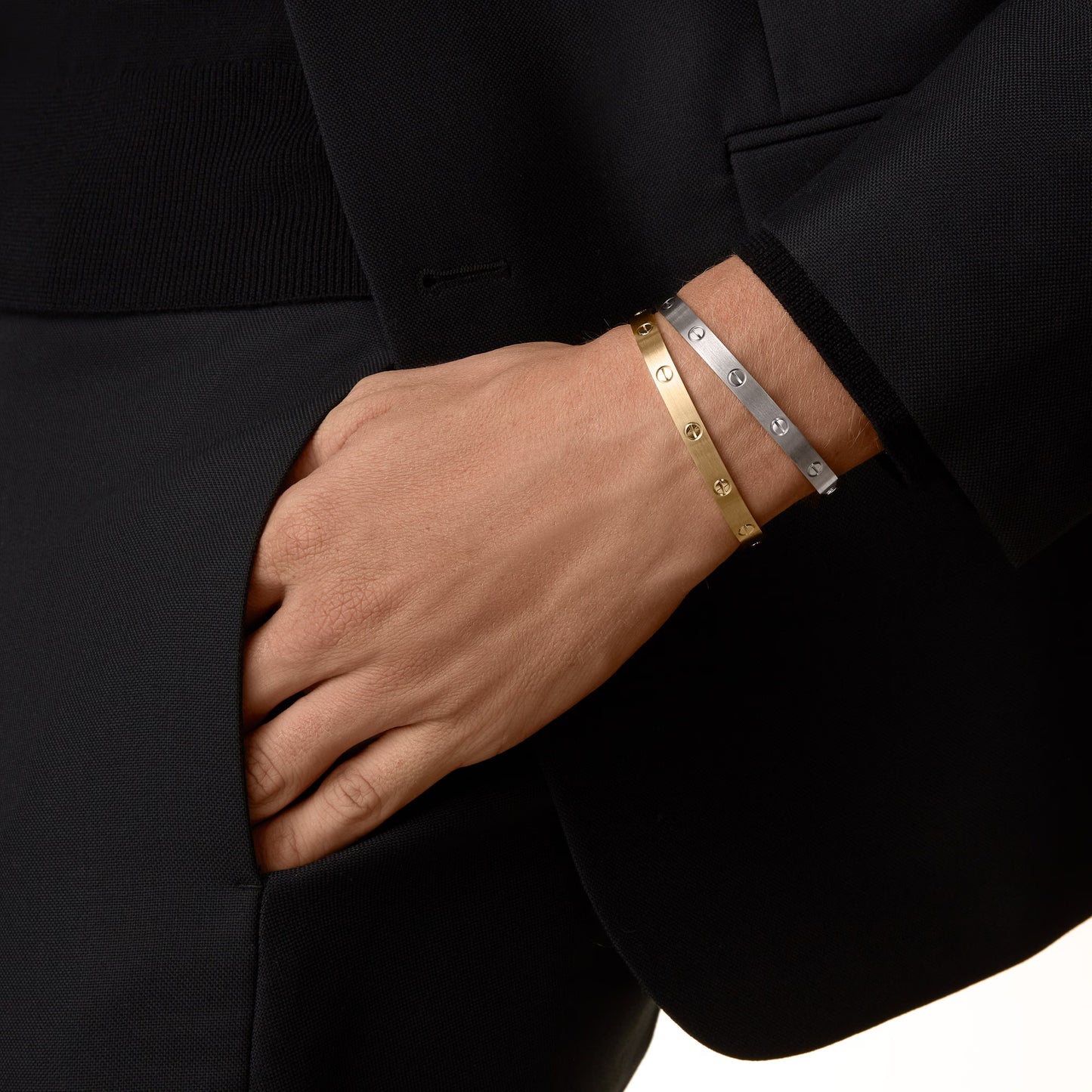 LOVE bracelet 18K yellow gold, classic model, brushed.