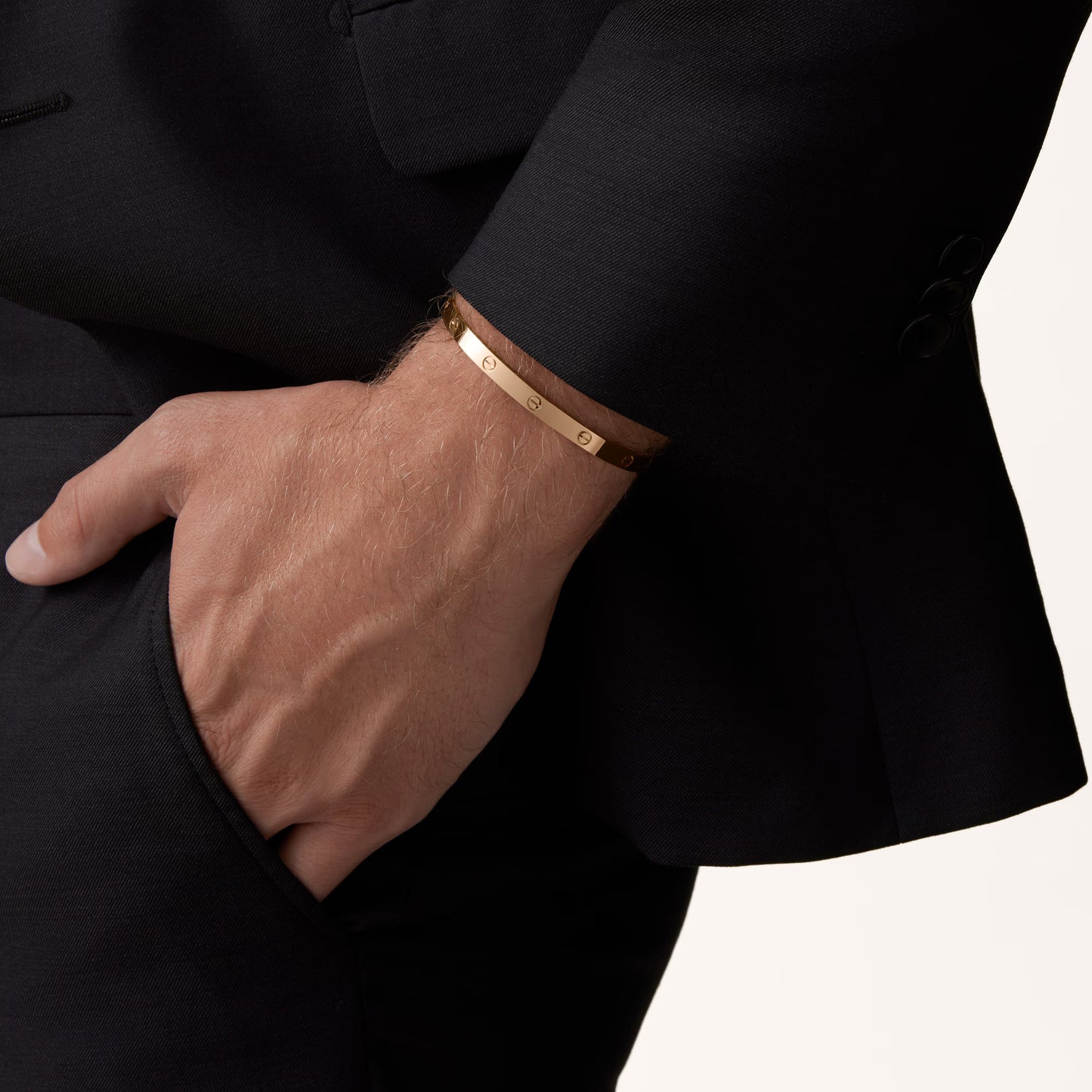 LOVE bracelet 18K rose gold, medium model.