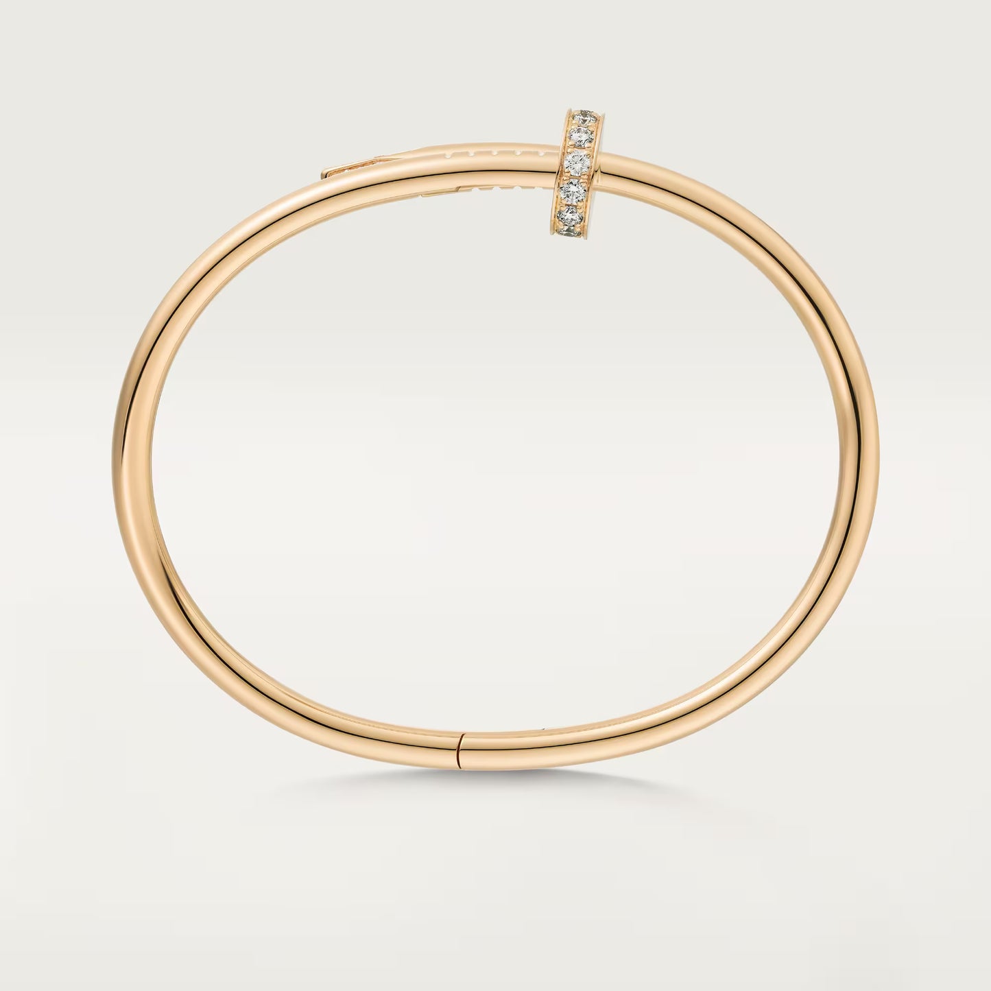 Juste un Clou 18K yellow gold bracelet, classic model, diamonds.