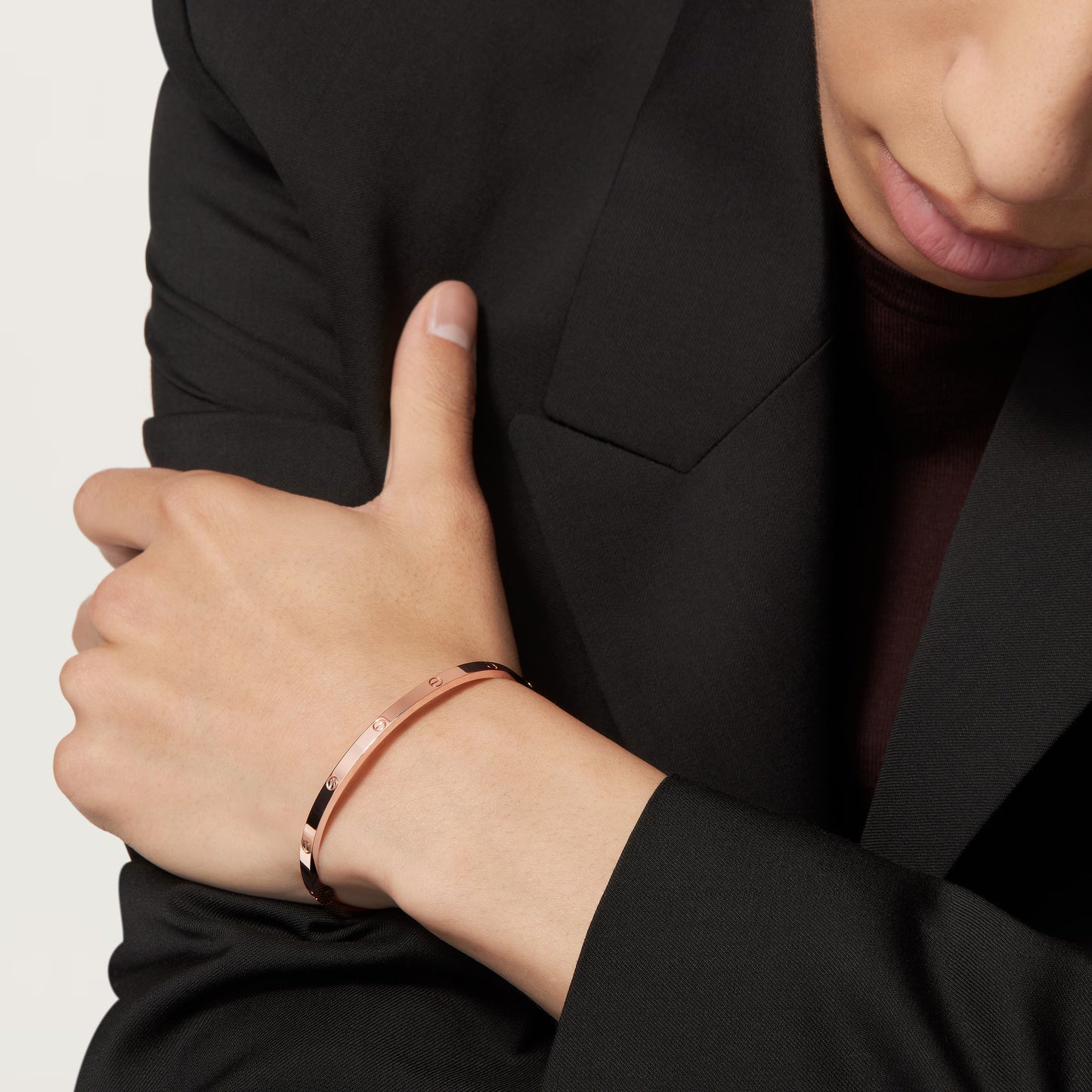 LOVE 18K rose gold bracelet, small model.