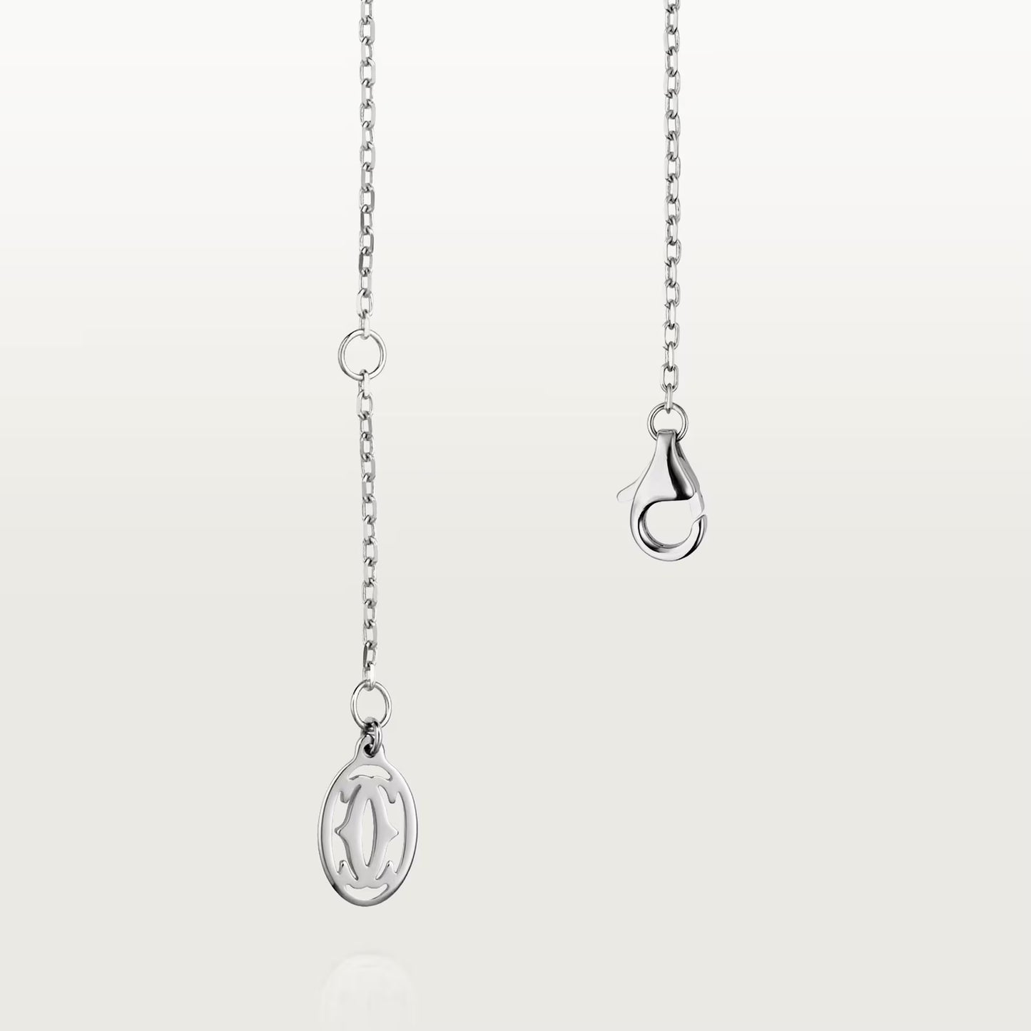 Cartier d'Amour bracelet 18K white gold , diamond, mini model.