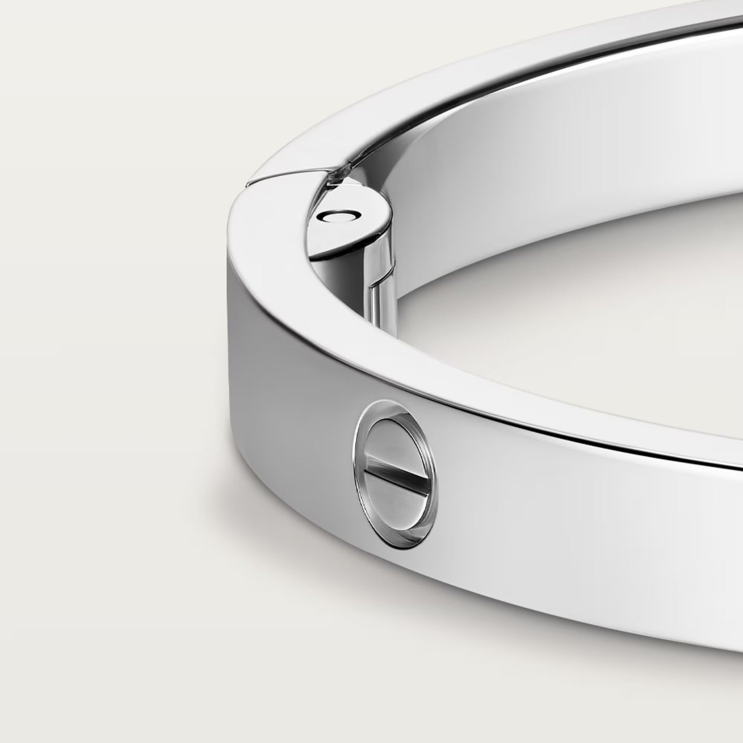 LOVE bracelet 18K white gold, medium model.