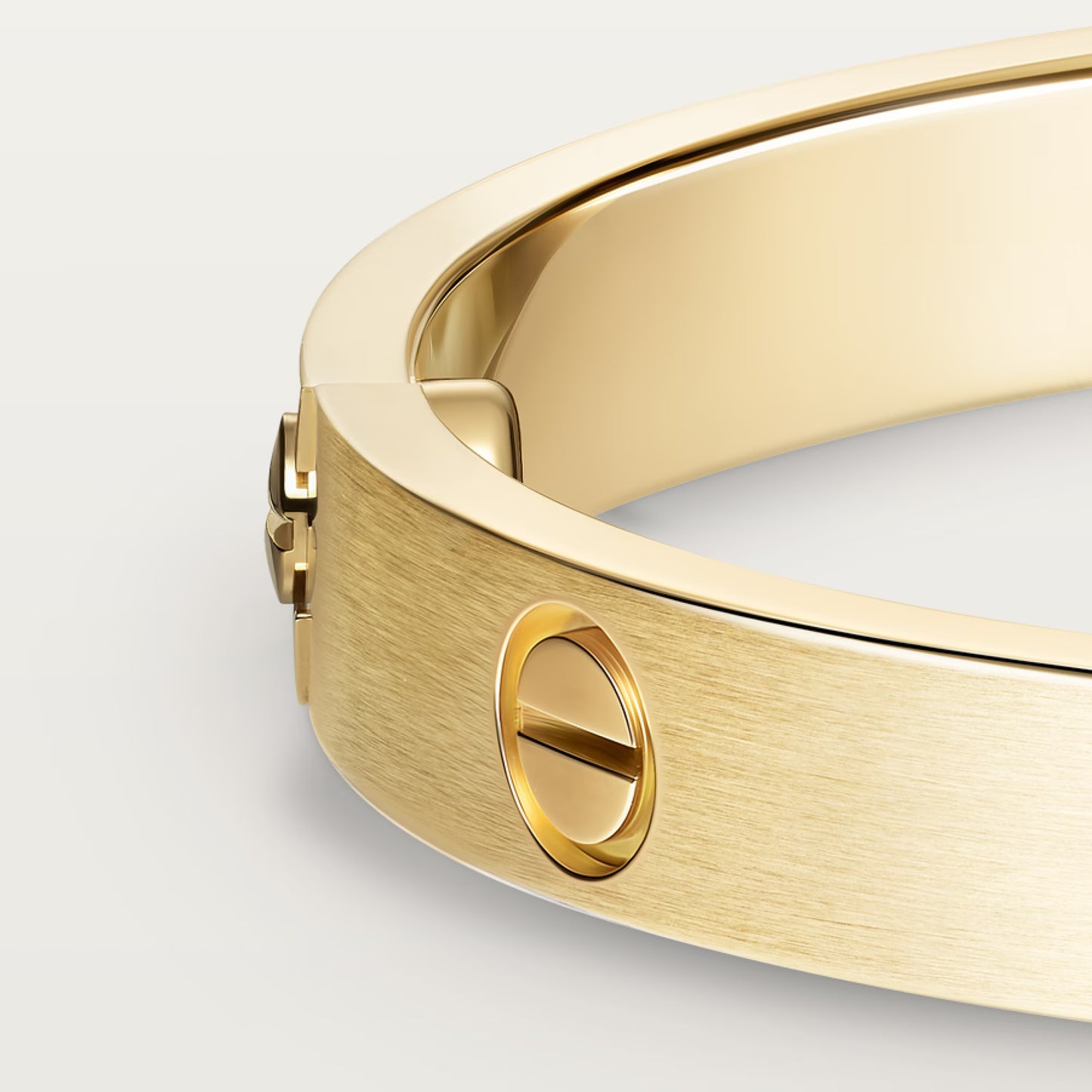LOVE bracelet 18K yellow gold, classic model, brushed.