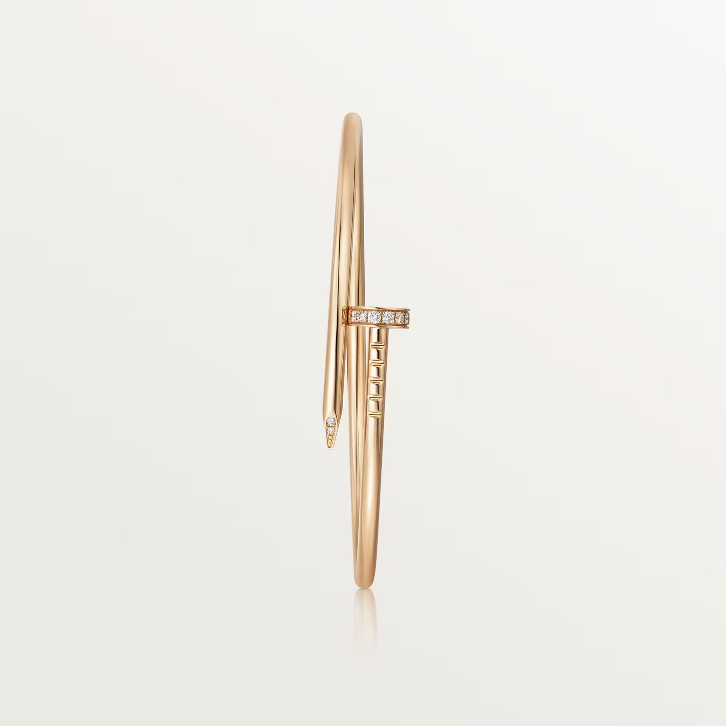 Juste un Clou bracelet yellow gold, small model, brilliant-cut diamonds.