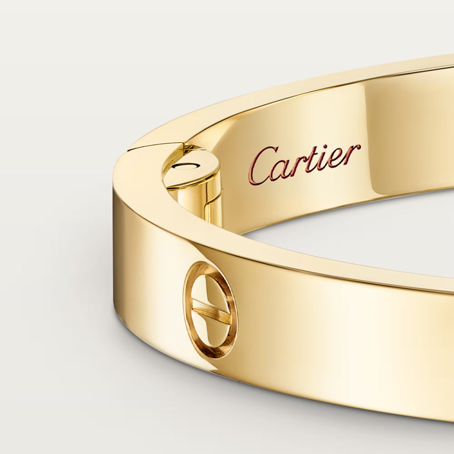 LOVE 18K yellow gold bracelet, medium model, 4 diamonds.