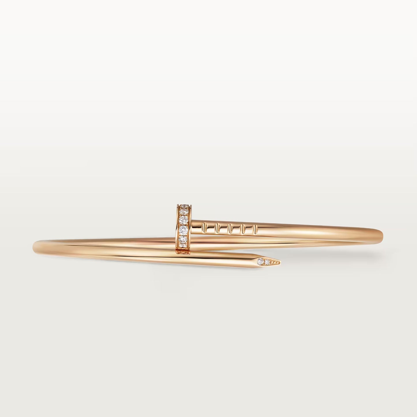 Juste un Clou bracelet yellow gold, small model, brilliant-cut diamonds.