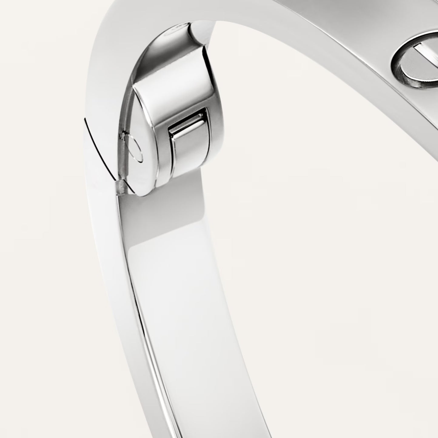 LOVE 18K white gold bracelet, small model.