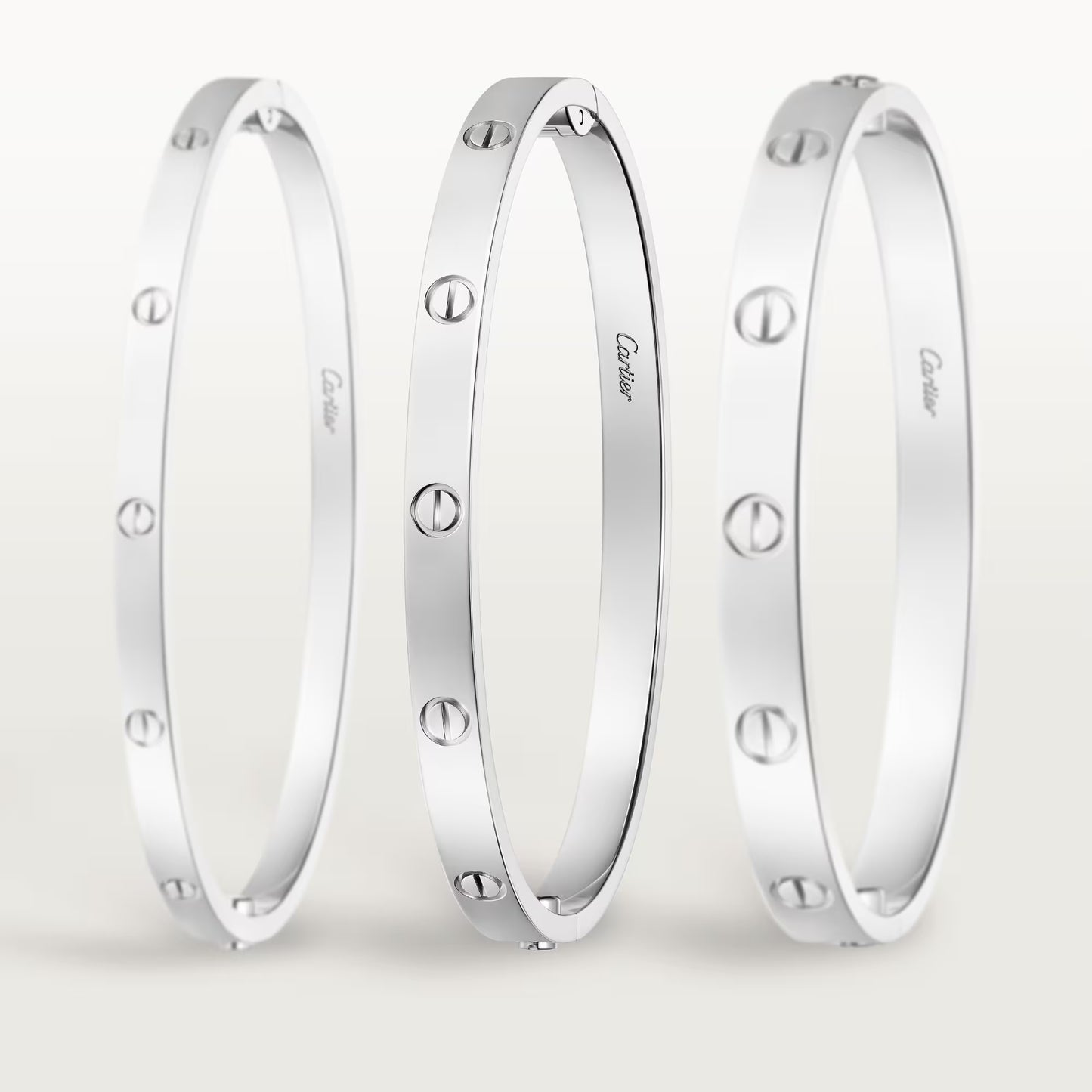 LOVE bracelet 18K white gold, medium model.