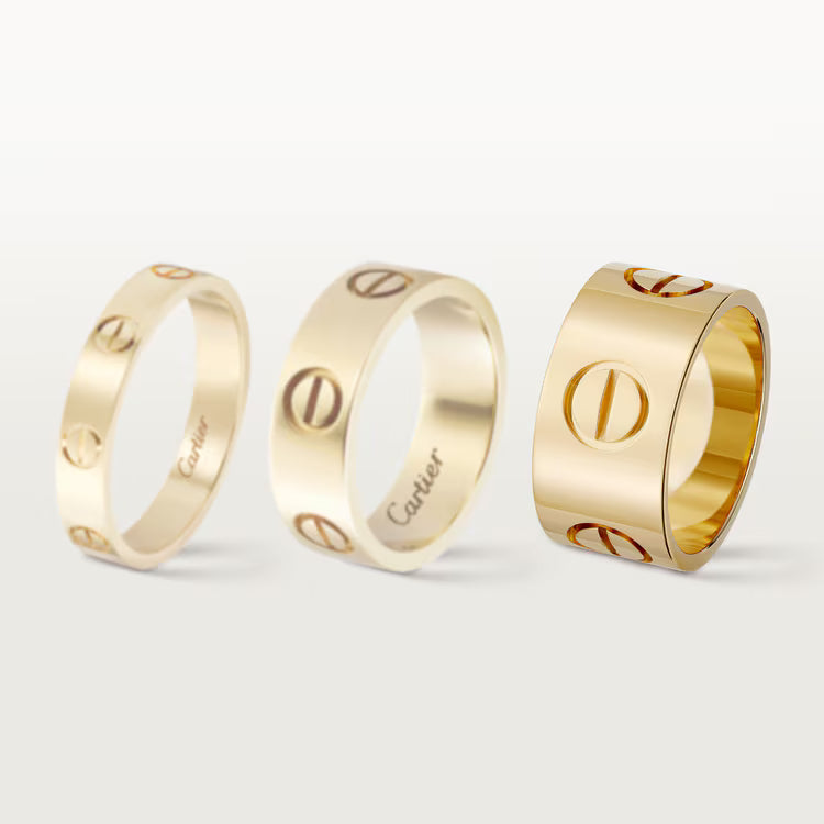 LOVE ring, large model. 18k GOLD
